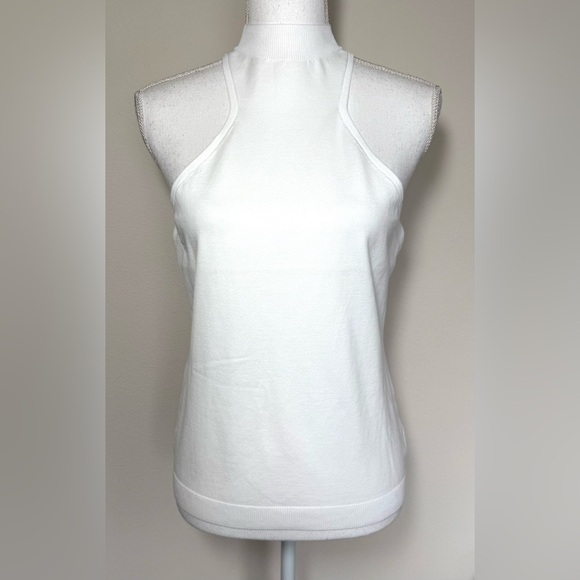 525 America Tops - NWT 525 America Classic White Mock Neck Tank Top Women Medium